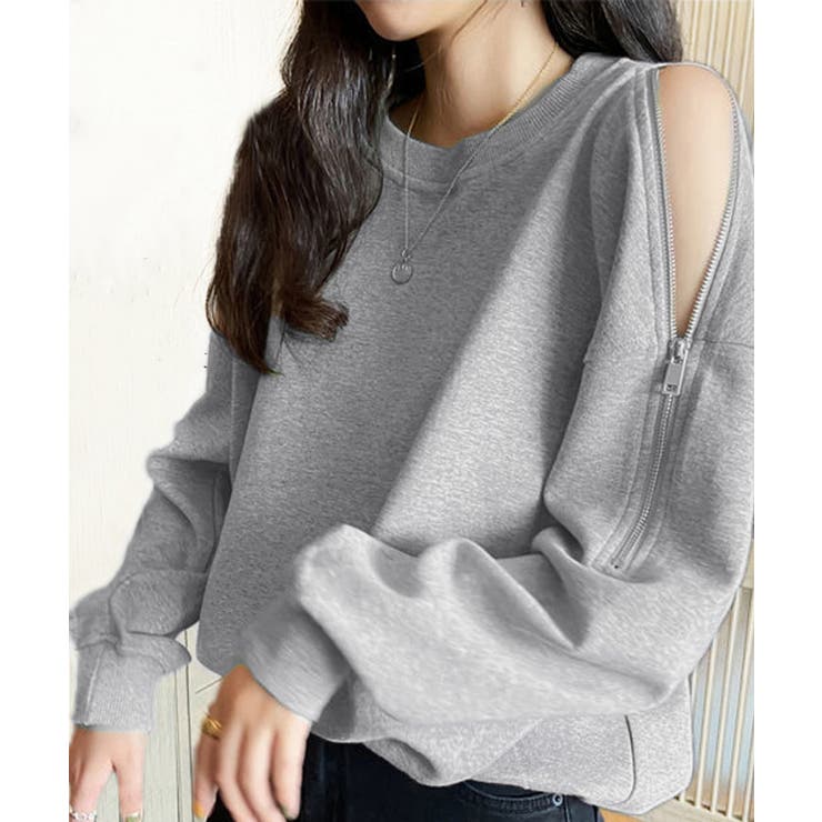 トレーナー オープンショルダー 無地 | SUNSHINE CLOSET | 詳細画像1 