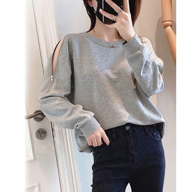 トレーナー オープンショルダー 無地 | SUNSHINE CLOSET | 詳細画像3 