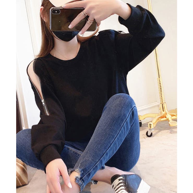 トレーナー オープンショルダー 無地 | SUNSHINE CLOSET | 詳細画像5 