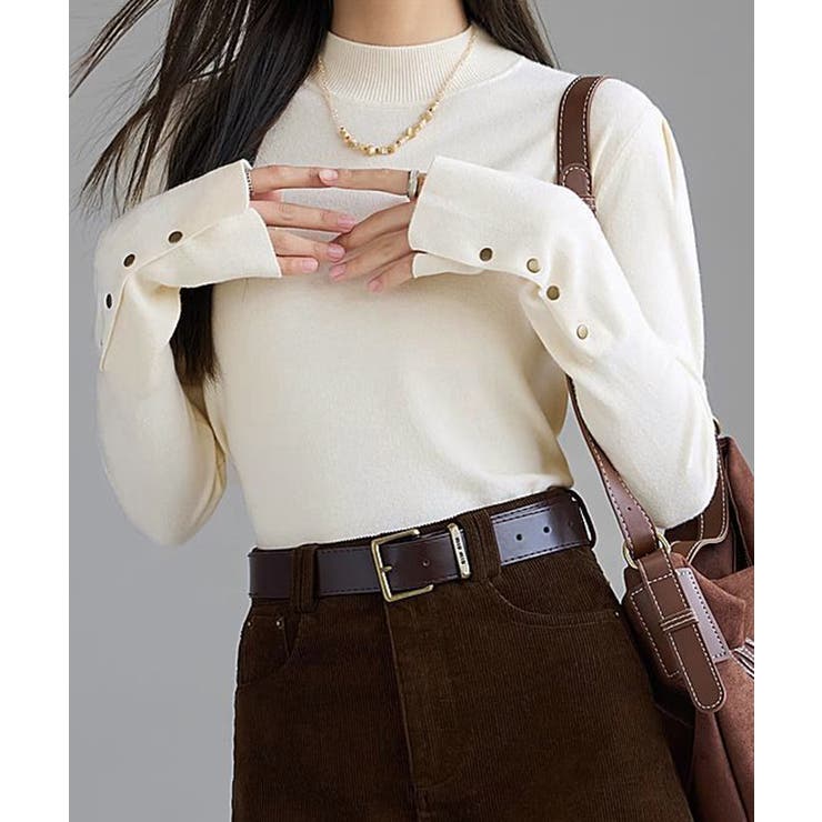 ニットトップス 長袖 ハイネック 重ね着 | SUNSHINE CLOSET | 詳細画像2 