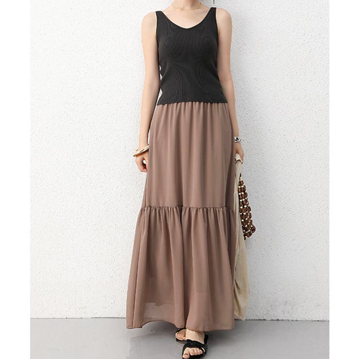 ロングスカート シフォン 裏地付き 春夏 | SUNSHINE CLOSET | 詳細画像10 