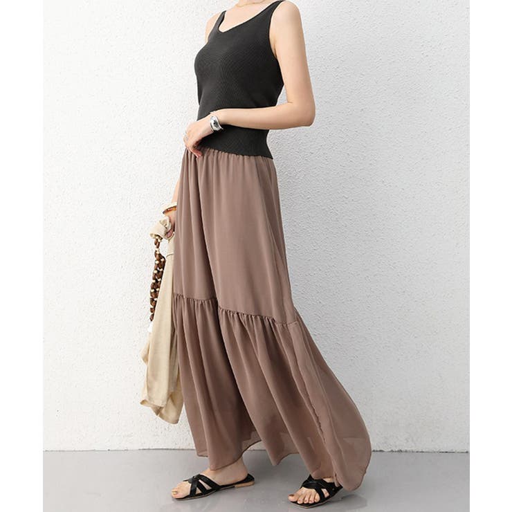 ロングスカート シフォン 裏地付き 春夏 | SUNSHINE CLOSET | 詳細画像11 