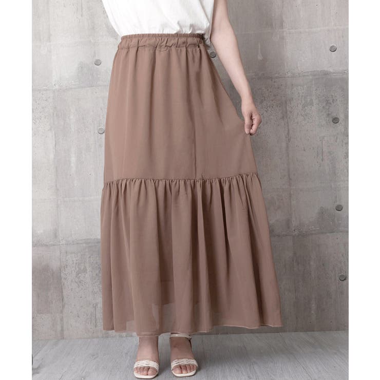 ロングスカート シフォン 裏地付き 春夏 | SUNSHINE CLOSET | 詳細画像12 