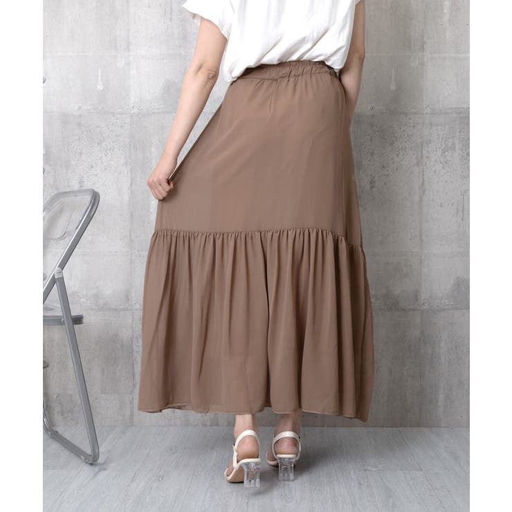 ロングスカート シフォン 裏地付き 春夏 | SUNSHINE CLOSET | 詳細画像14 
