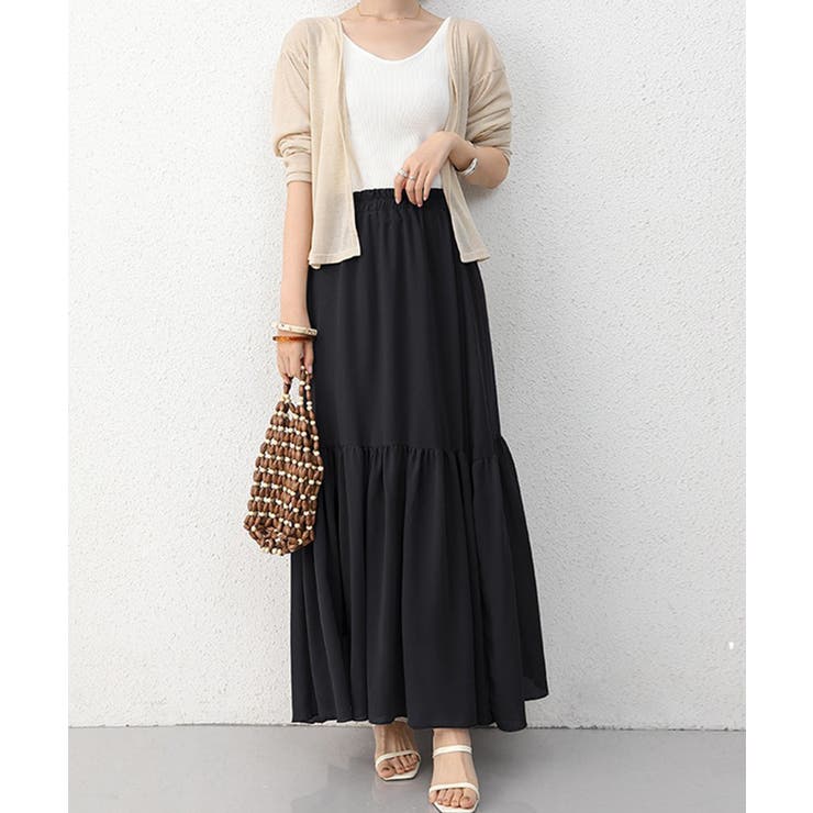 ロングスカート シフォン 裏地付き 春夏 | SUNSHINE CLOSET | 詳細画像6 