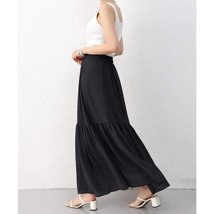 ロングスカート シフォン 裏地付き 春夏 | SUNSHINE CLOSET | 詳細画像7 