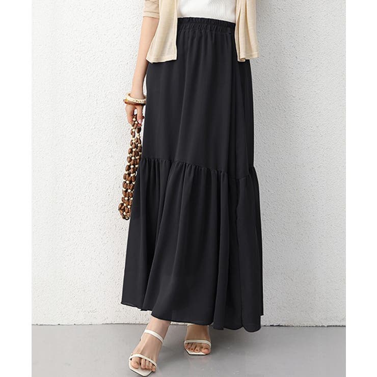 ロングスカート シフォン 裏地付き 春夏 | SUNSHINE CLOSET | 詳細画像8 