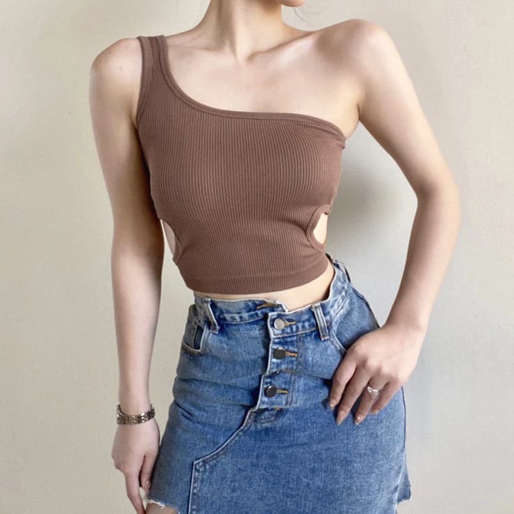 ブラトップ ノースリーブ ワンショルダー | SUNSHINE CLOSET | 詳細画像7 