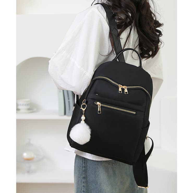 リュックサック 軽量 ファーチャーム付き | SUNSHINE CLOSET | 詳細画像2 