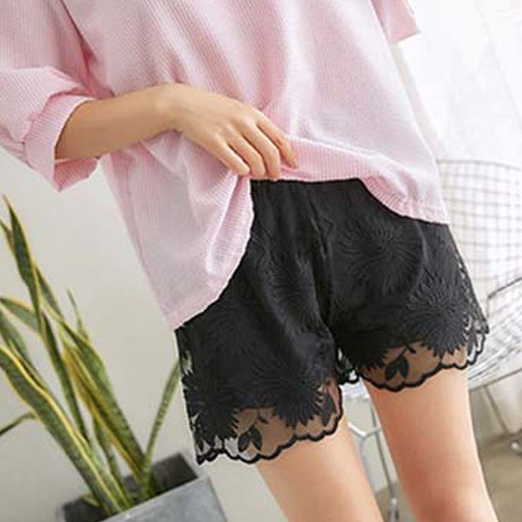 ペチパンツ レース ショートパンツ[品番：AGCW0006137