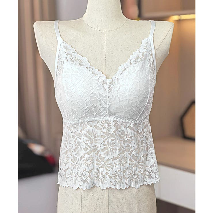 総レースキャミソール カップ付き 花柄 | SUNSHINE CLOSET | 詳細画像6 