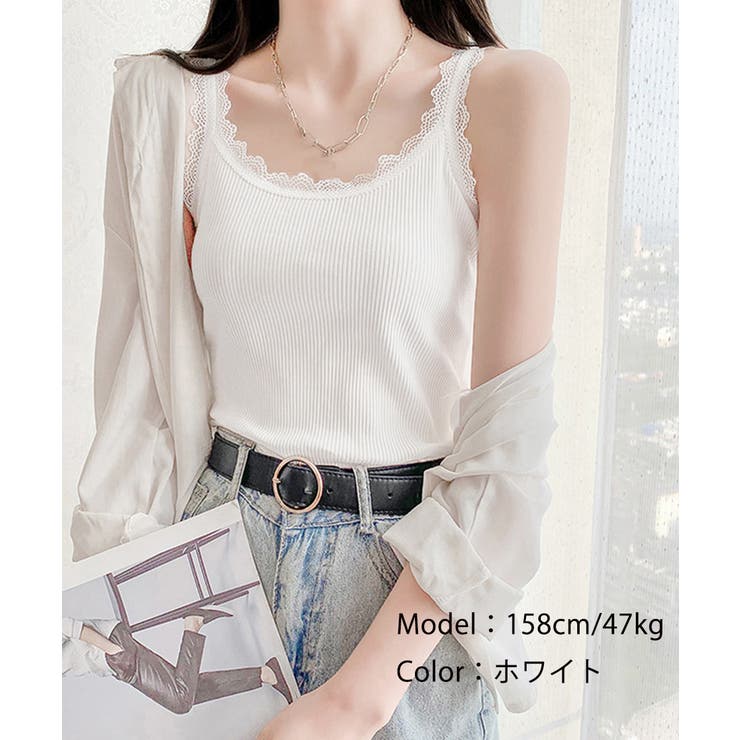 レディースキャミソール 韓国風 ノースリーブトップス | SUNSHINE CLOSET | 詳細画像5 