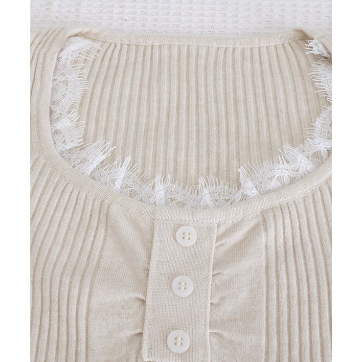 ニットトップス レースネック 長袖 秋冬 | SUNSHINE CLOSET | 詳細画像11 