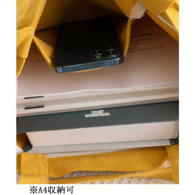 キャンバストートバッグ 大容量 A4 | SUNSHINE CLOSET | 詳細画像11 