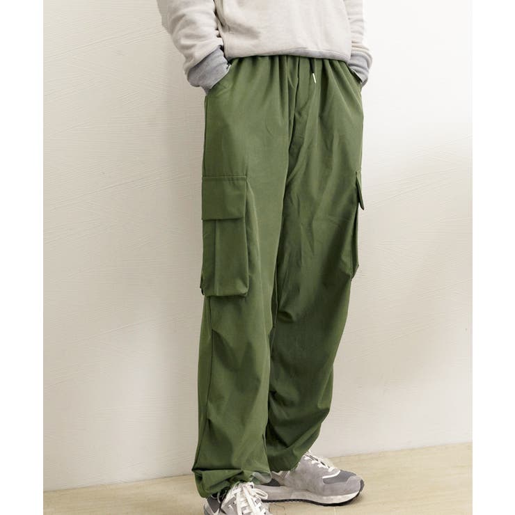 カーゴパンツ メンズゆったりワイドパンツ[品番：AGCW0006138