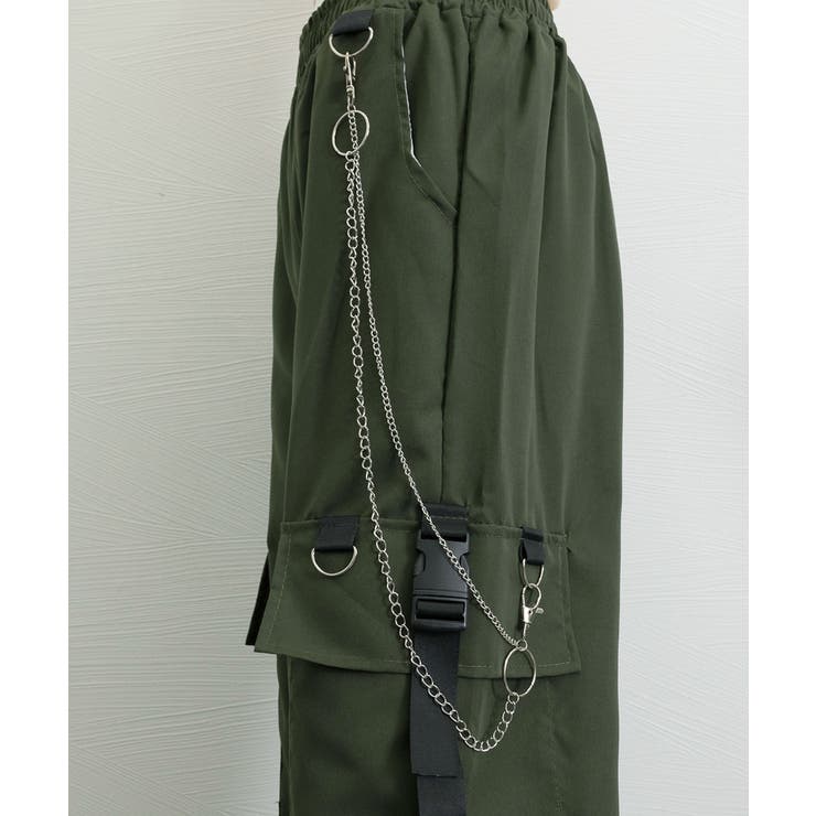 カーゴパンツ チェーン付き ボトムス[品番：AGCW0005676