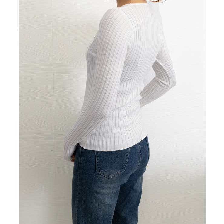 ニットトップス Vネックセーター 春秋冬 | SUNSHINE CLOSET | 詳細画像8 