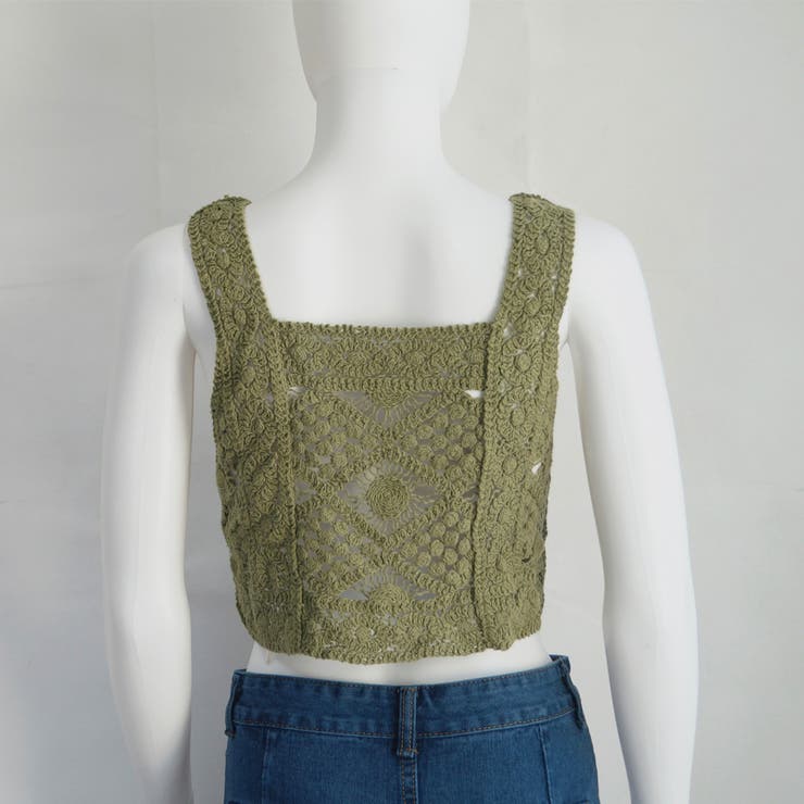 タンクトップ スクエアネック ビスチェ | SUNSHINE CLOSET | 詳細画像10 