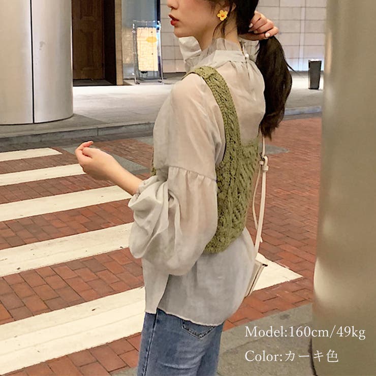 タンクトップ スクエアネック ビスチェ | SUNSHINE CLOSET | 詳細画像3 