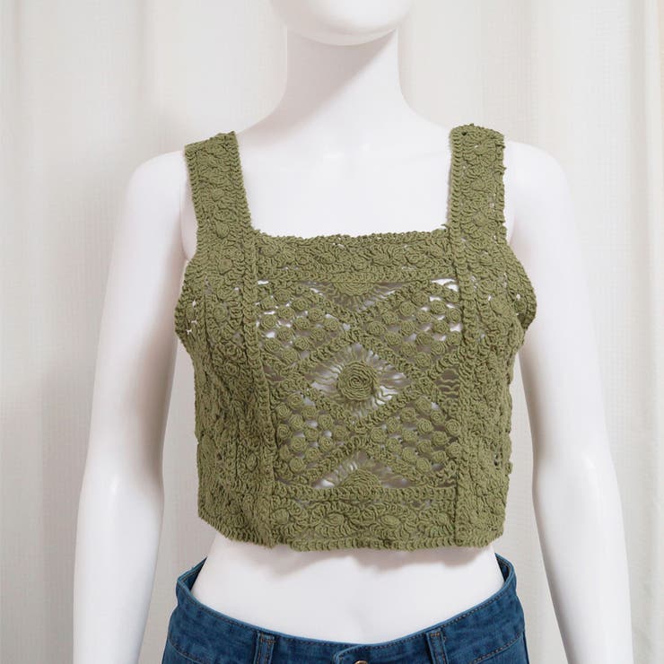 タンクトップ スクエアネック ビスチェ | SUNSHINE CLOSET | 詳細画像9 