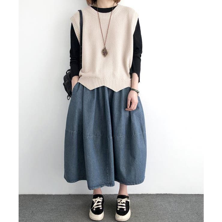 ニットベスト ゆったり 重ね着 春秋冬服 | SUNSHINE CLOSET | 詳細画像2 