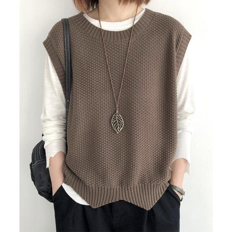 ニットベスト ゆったり 重ね着 春秋冬服 | SUNSHINE CLOSET | 詳細画像5 