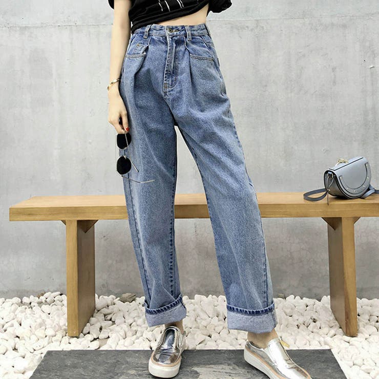 サックス | デニム リラックス パンツ | SUNSHINE CLOSET