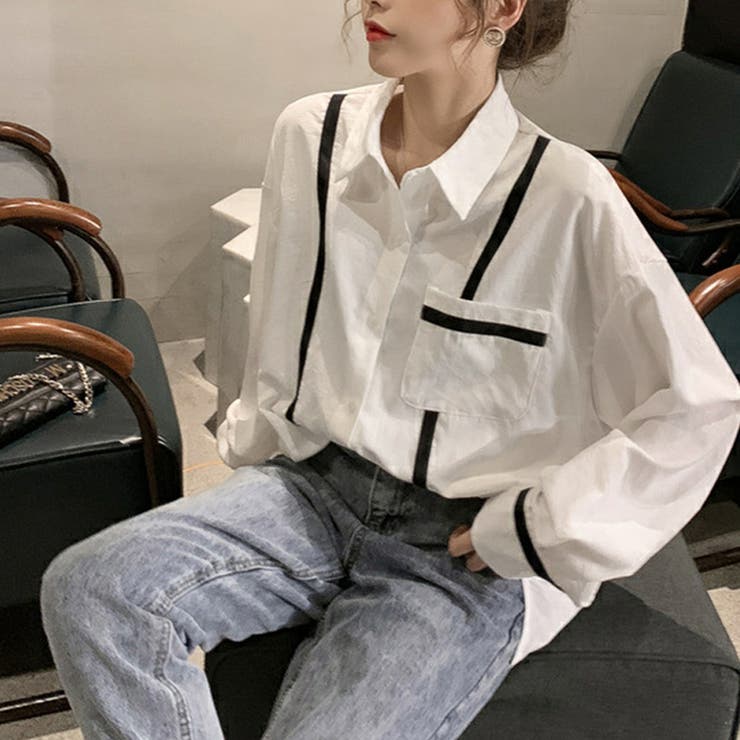 ホワイト | シャツブラウス 長袖 レディース 春秋夏 | SUNSHINE CLOSET