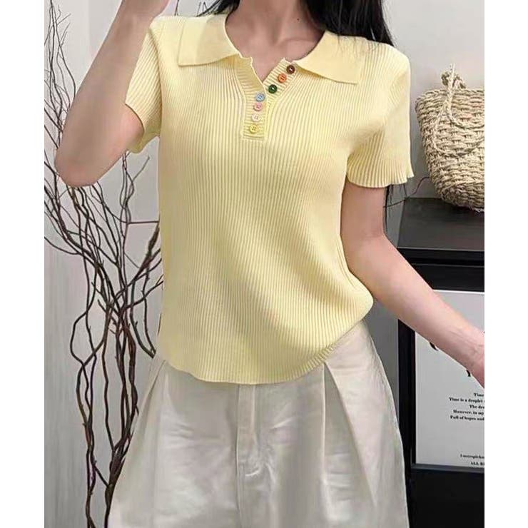 襟付きサマーニットレディース 春夏トップス新作 大人可愛い | SUNSHINE CLOSET | 詳細画像18 