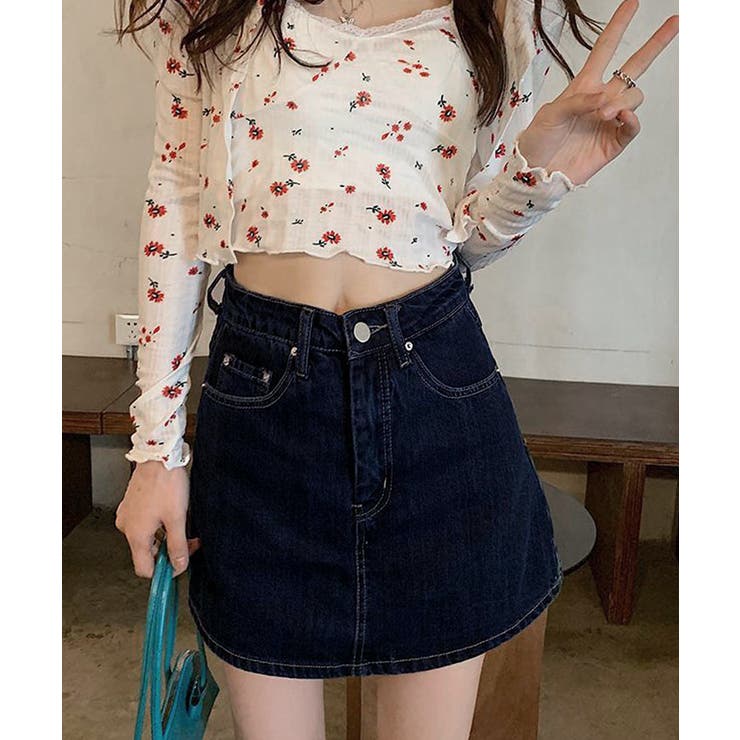 デニムスカパンハイウエストショートパンツ | SUNSHINE CLOSET | 詳細画像10 