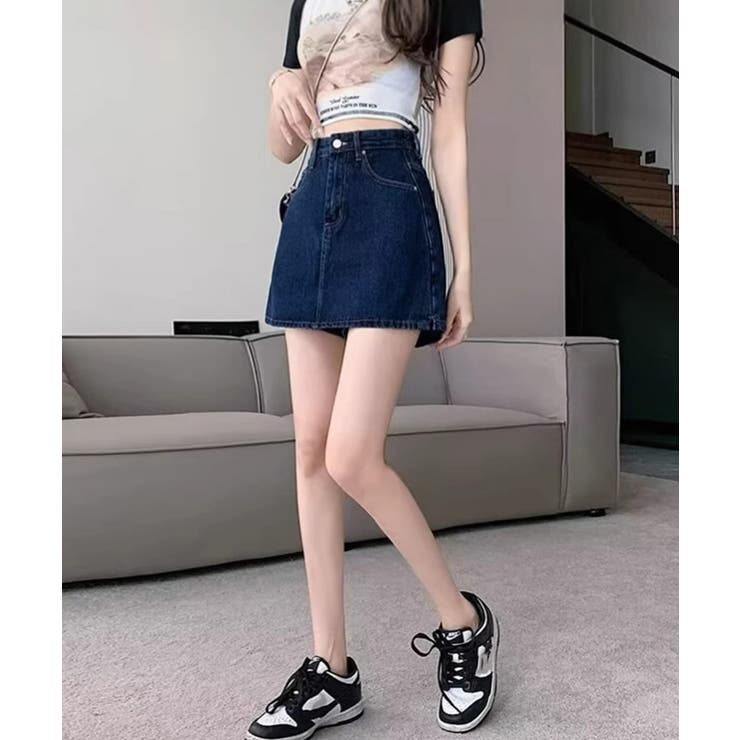 デニムスカパンハイウエストショートパンツ | SUNSHINE CLOSET | 詳細画像4 