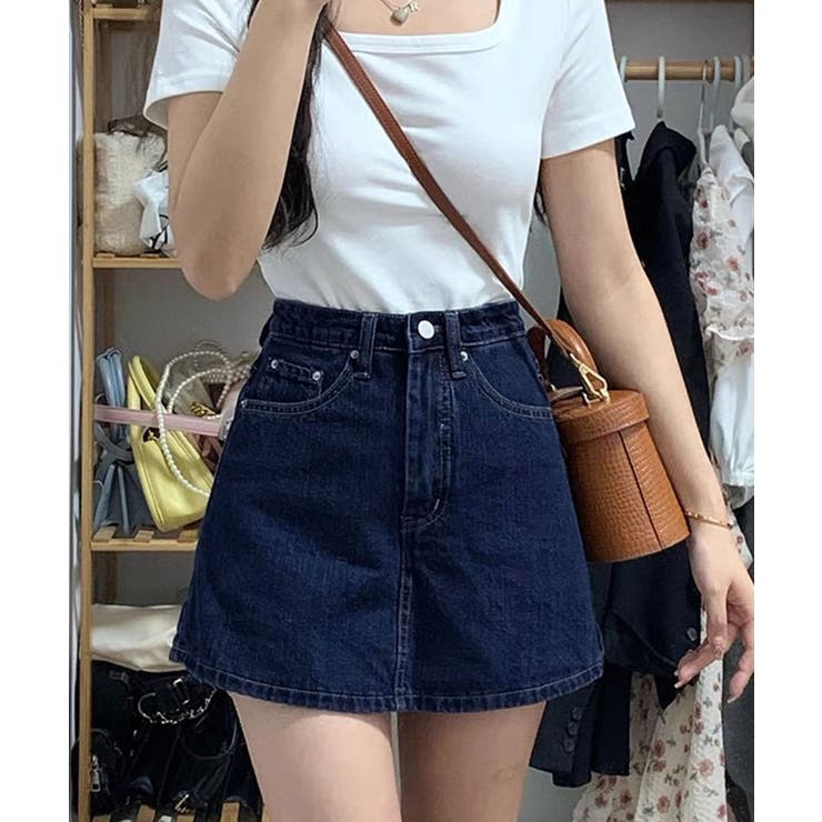 デニムスカパンハイウエストショートパンツ | SUNSHINE CLOSET | 詳細画像7 