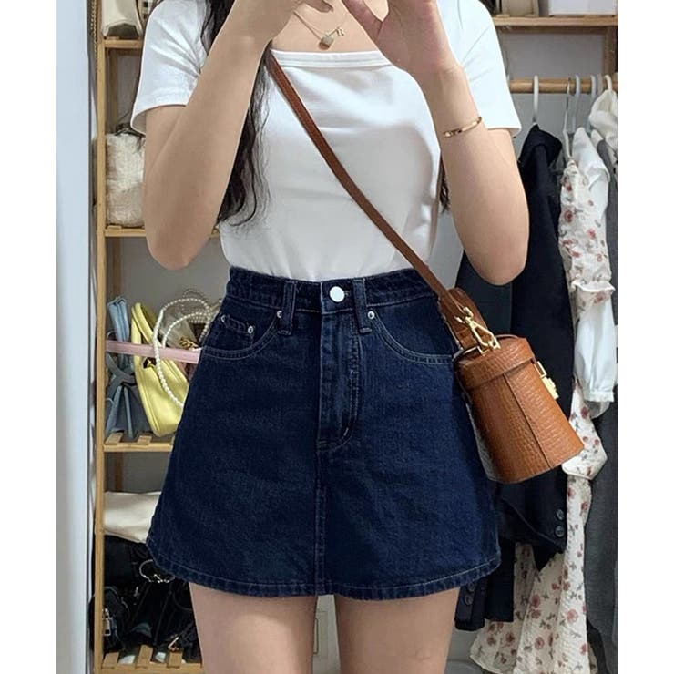 デニムスカパンハイウエストショートパンツ | SUNSHINE CLOSET | 詳細画像8 