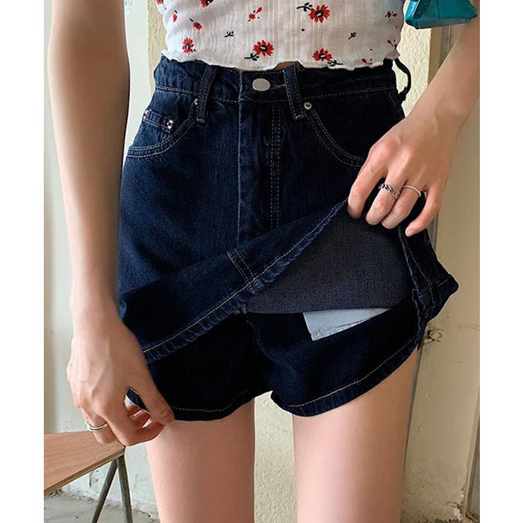 デニムスカパンハイウエストショートパンツ | SUNSHINE CLOSET | 詳細画像9 