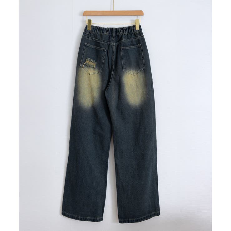 ダメージバギーデニムパンツヴィンテージ風 | SUNSHINE CLOSET | 詳細画像23 