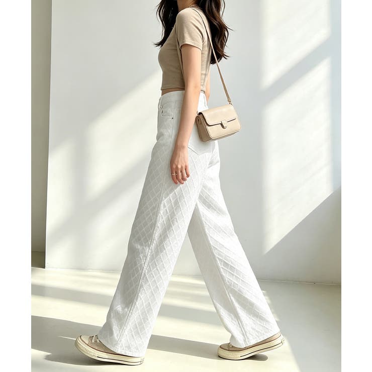 ハイウエストストレートパンツ 体型カバー 大人カジュアル | SUNSHINE CLOSET | 詳細画像16 