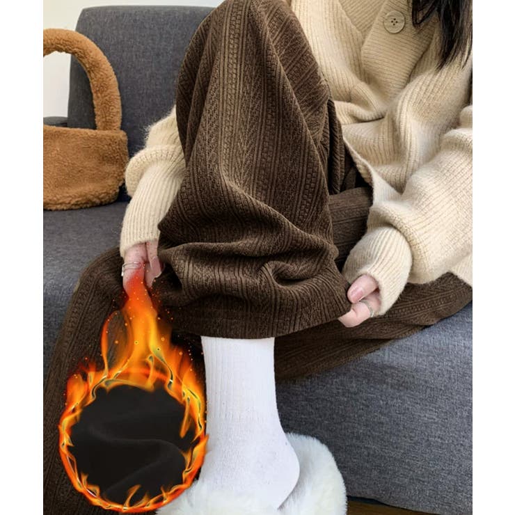 裏起毛ワイドパンツ あったかニットパンツ | SUNSHINE CLOSET | 詳細画像12 