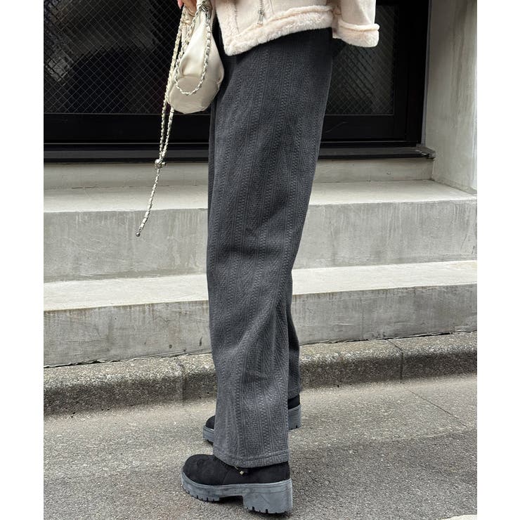 裏起毛ワイドパンツ あったかニットパンツ | SUNSHINE CLOSET | 詳細画像18 