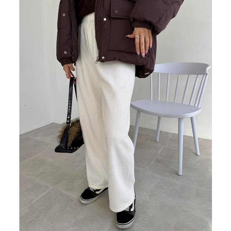 裏起毛ワイドパンツ あったかニットパンツ | SUNSHINE CLOSET | 詳細画像21 