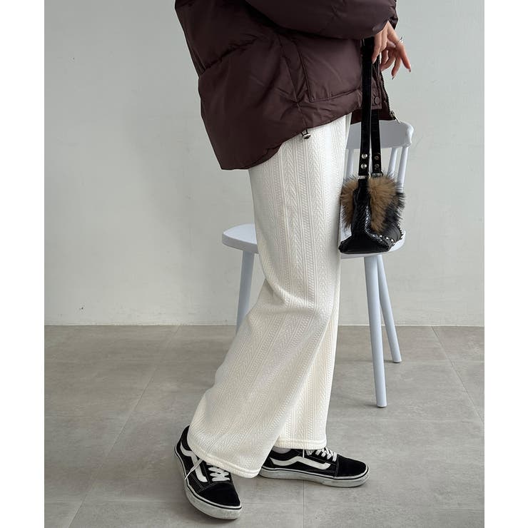 裏起毛ワイドパンツ あったかニットパンツ | SUNSHINE CLOSET | 詳細画像23 