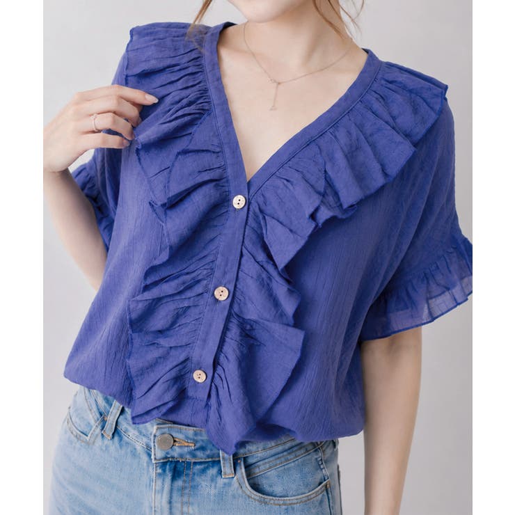 レディース 大人可愛いスキッパーシャツゆったり リネン風ブラウスナチュラル | SUNSHINE CLOSET | 詳細画像18 