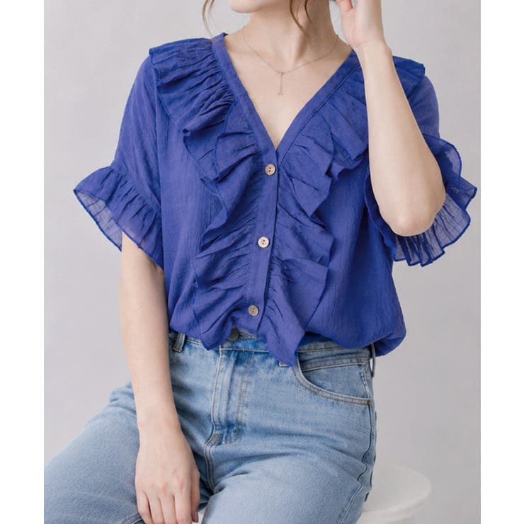 レディース 大人可愛いスキッパーシャツゆったり リネン風ブラウスナチュラル | SUNSHINE CLOSET | 詳細画像19 