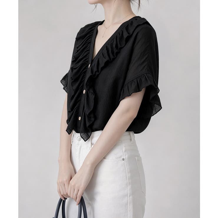 レディース 大人可愛いスキッパーシャツゆったり リネン風ブラウスナチュラル | SUNSHINE CLOSET | 詳細画像7 
