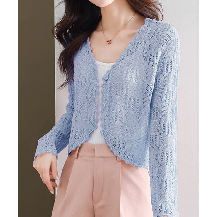 透かし編みカーディガンフェミニン夏羽織り | SUNSHINE CLOSET | 詳細画像11 