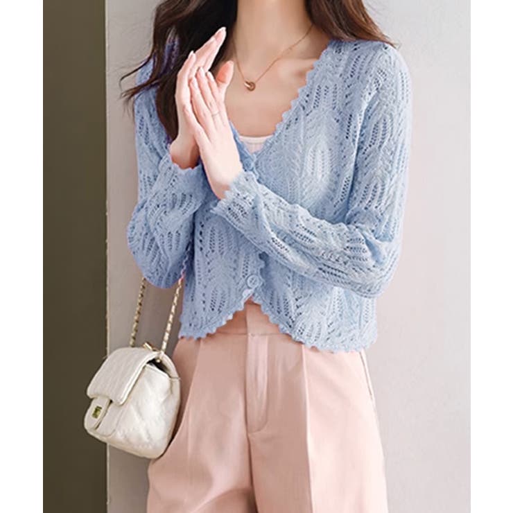 透かし編みカーディガンフェミニン夏羽織り | SUNSHINE CLOSET | 詳細画像12 