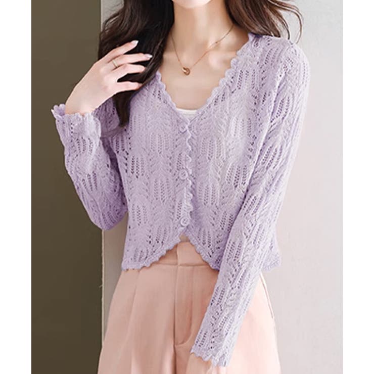 透かし編みカーディガンフェミニン夏羽織り | SUNSHINE CLOSET | 詳細画像14 