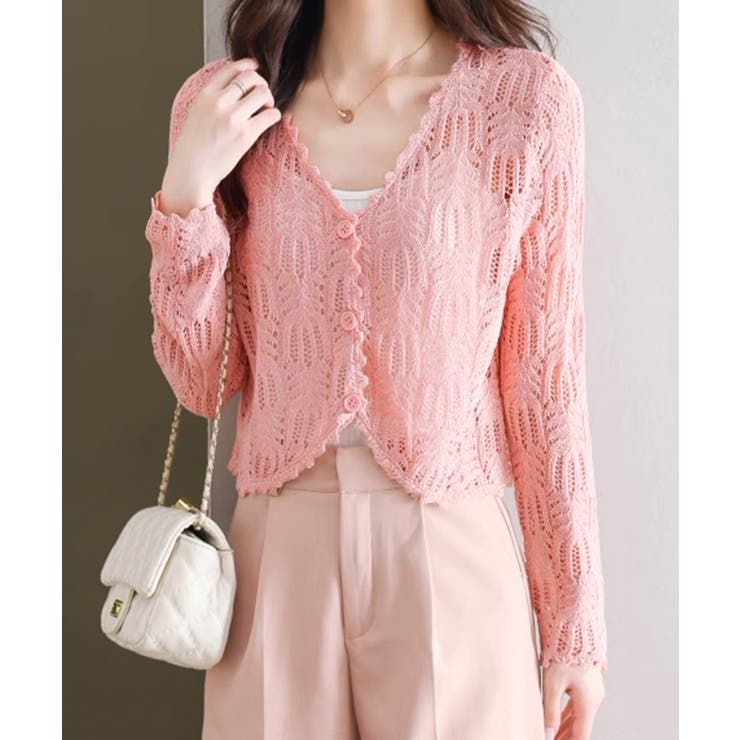 透かし編みカーディガンフェミニン夏羽織り | SUNSHINE CLOSET | 詳細画像18 