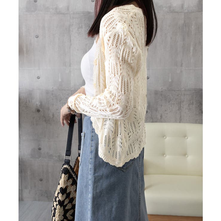 透かし編みカーディガンフェミニン夏羽織り | SUNSHINE CLOSET | 詳細画像23 