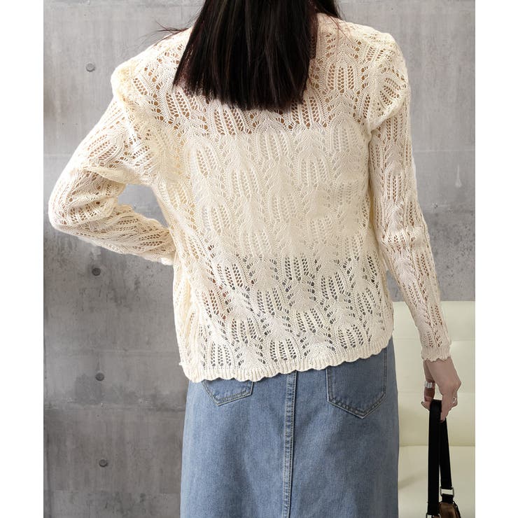 透かし編みカーディガンフェミニン夏羽織り | SUNSHINE CLOSET | 詳細画像24 