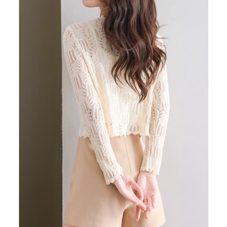 透かし編みカーディガンフェミニン夏羽織り | SUNSHINE CLOSET | 詳細画像3 